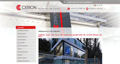 Desktop Screenshot of cerion-laser.de